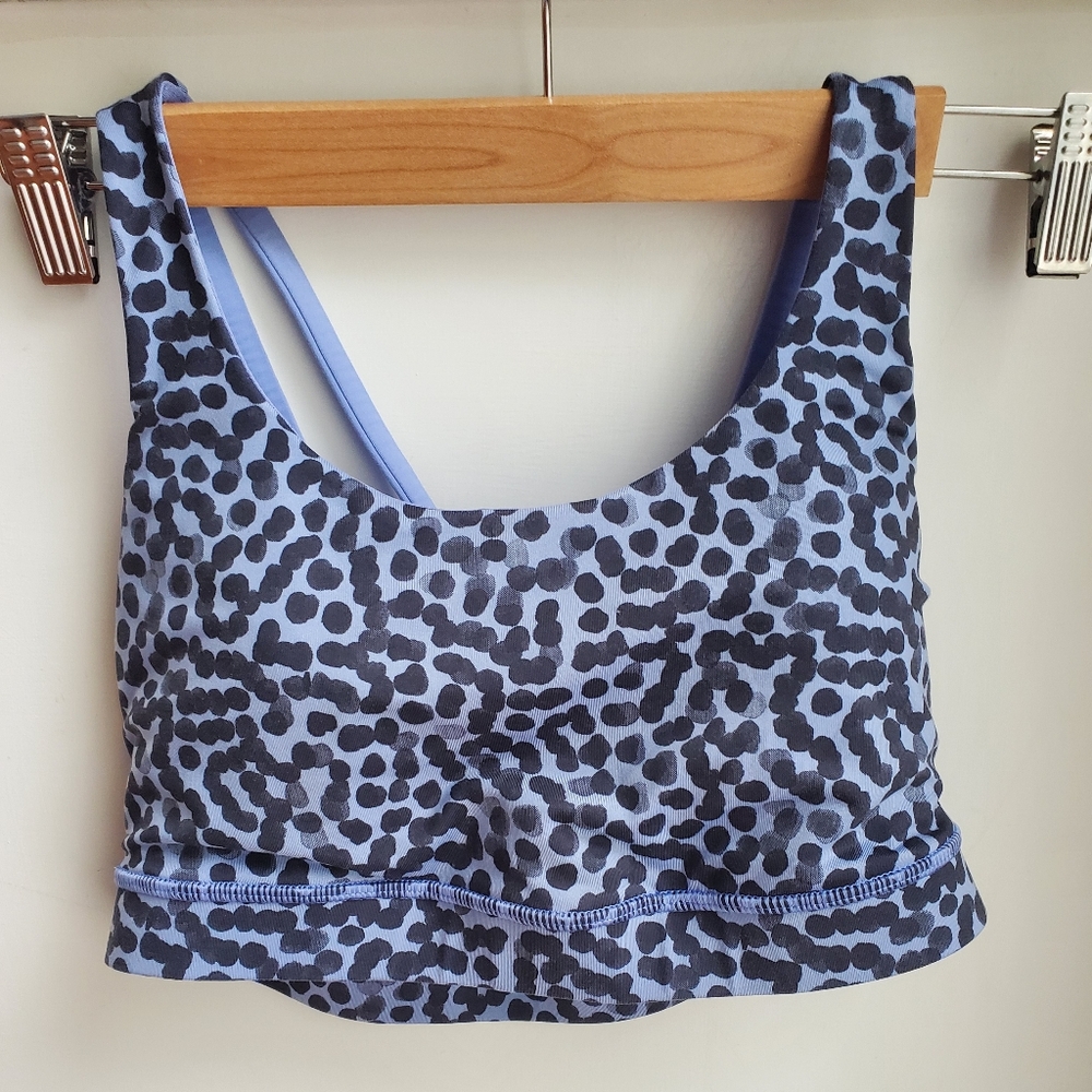 Lululemon 🍋 Energy Bra Ace Spot Lullaby Black / Lullaby Size 8